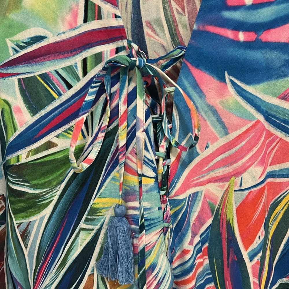 La Blanca Tropical Print Swim Coverup - Picture 4 of 9